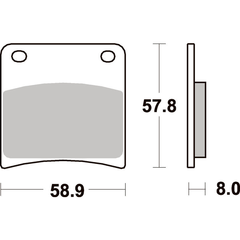 SBS 620HS FRONT PADS | SINTER STREET