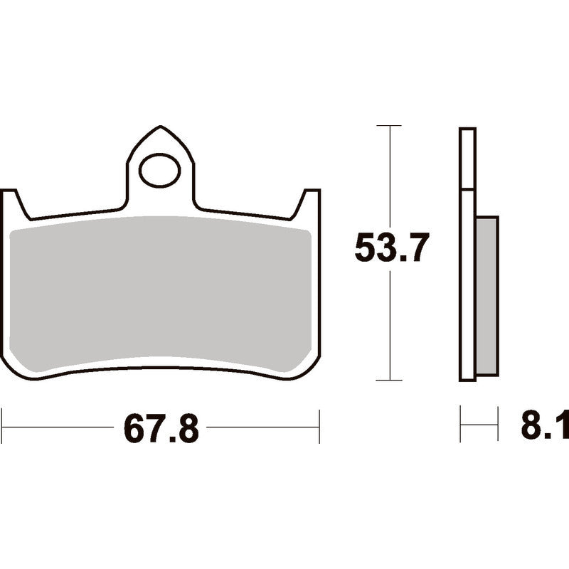 SBS 622DC FRONT PADS | DUAL CARBON RACE (RACE USE ONLY)