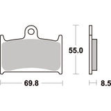 SBS 624HS FRONT PADS | SINTER STREET