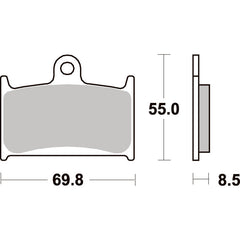 SBS 624HS FRONT PADS | SINTER STREET