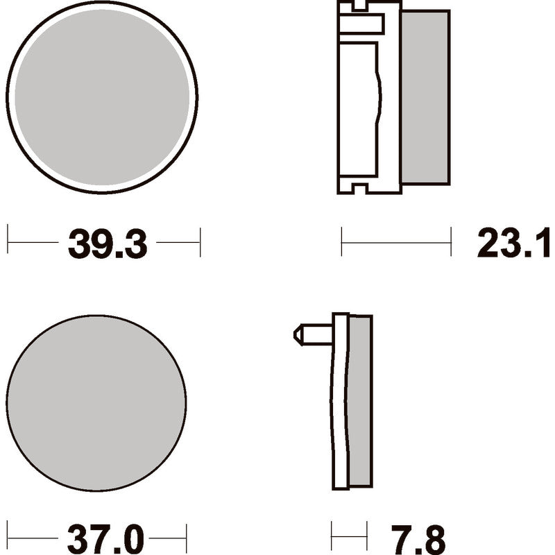 SBS 637LF REAR PADS | CERAMIC STREET