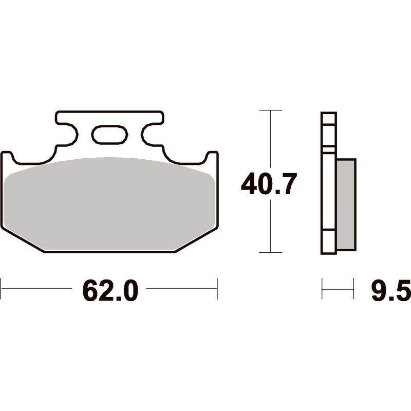SBS 648SI FRONT/REAR PADS | SINTER OFF ROAD