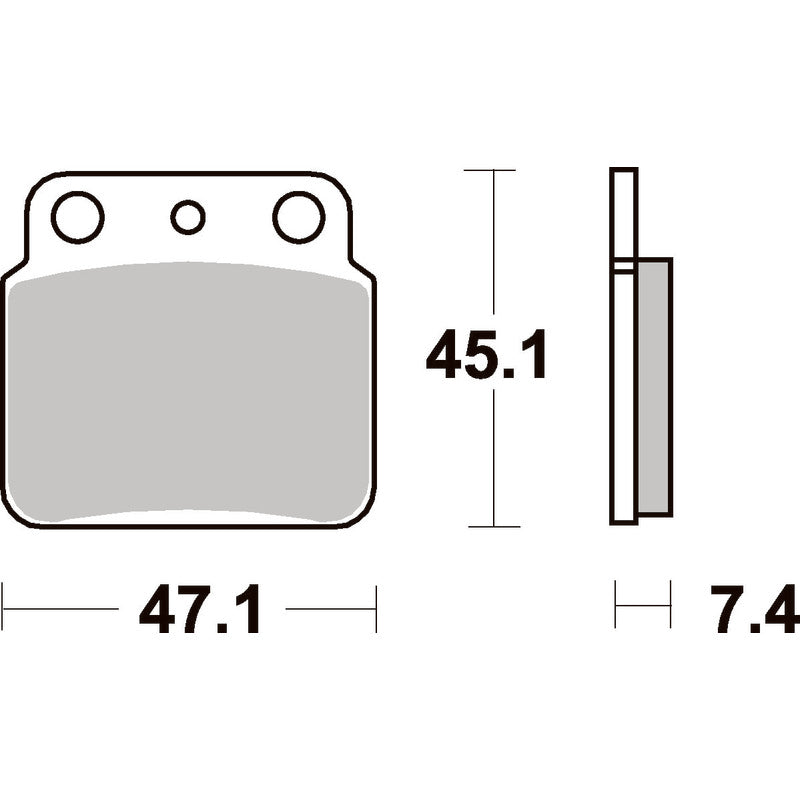 SBS 649SI FRONT/REAR PADS | SINTER OFF ROAD