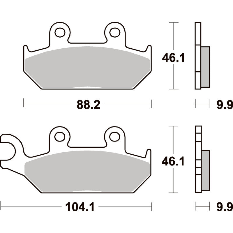 SBS 650HF FRONT PADS | CERAMIC