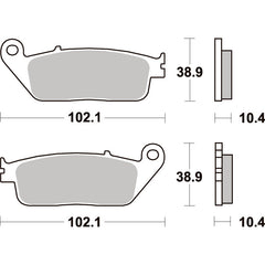 SBS 654HS FRONT PADS | SINTER STREET