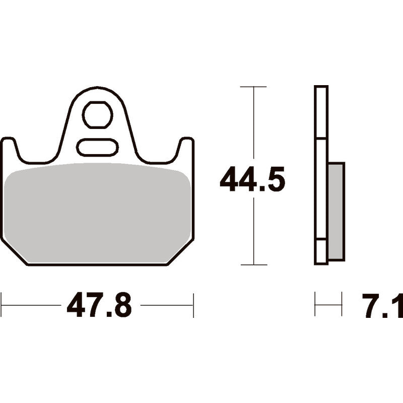 SBS 659RQ REAR PADS | CARBON TECH RACE