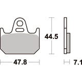 SBS 659RQ REAR PADS | CARBON TECH RACE
