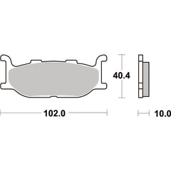 SBS 663HS FRONT PADS | SINTER STREET