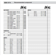 SBS 674HS FRONT PADS | SINTER STREET