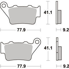 SBS 675HF FRONT/REARPADS | CERAMIC STREET