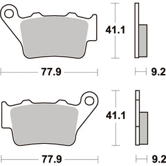 SBS 675RSI FRONT/REAR PADS | SINTER OFF ROAD RACE