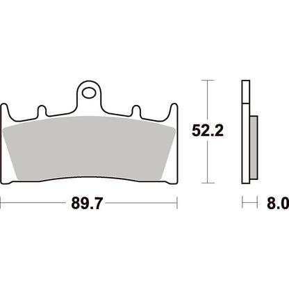 SBS 686HS FRONT PADS | SINTER STREET
