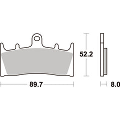SBS 686HS FRONT PADS | SINTER STREET