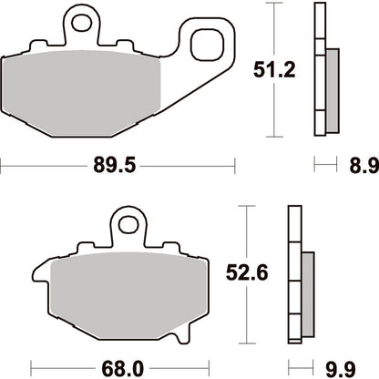 SBS 687LS Rear Pads | Sinter Street