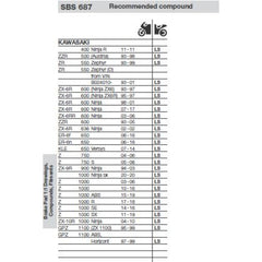 SBS 687LS REAR PADS | SINTER STREET