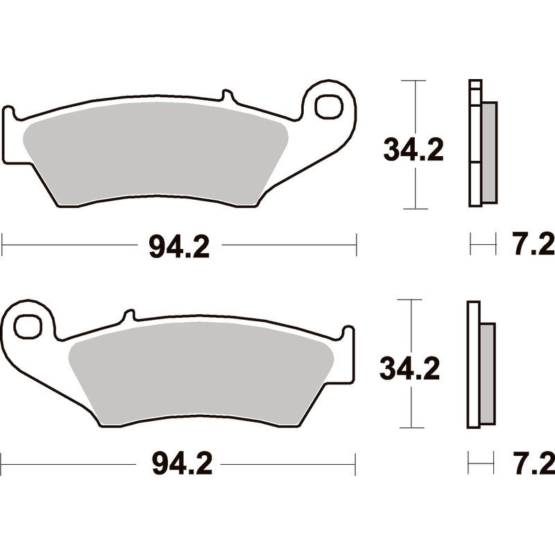 SBS 694SI FRONT/REAR PADS | SINTER OFF ROAD