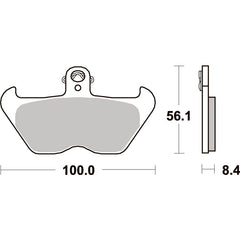 SBS 703HF FRONT/REAR PADS | CERAMIC STREET