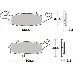 SBS 704HS FRONT PADS | SINTER STREET
