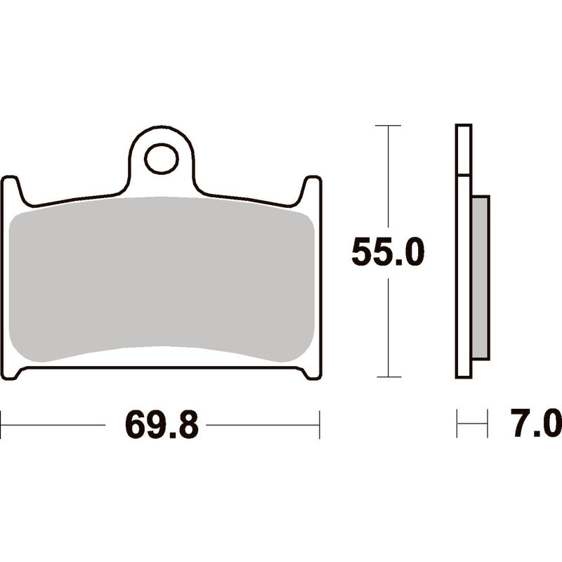 SBS 714HS FRONT PADS | SINTER STREET