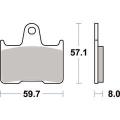 SBS 715LS REAR PADS | SINTER STREET