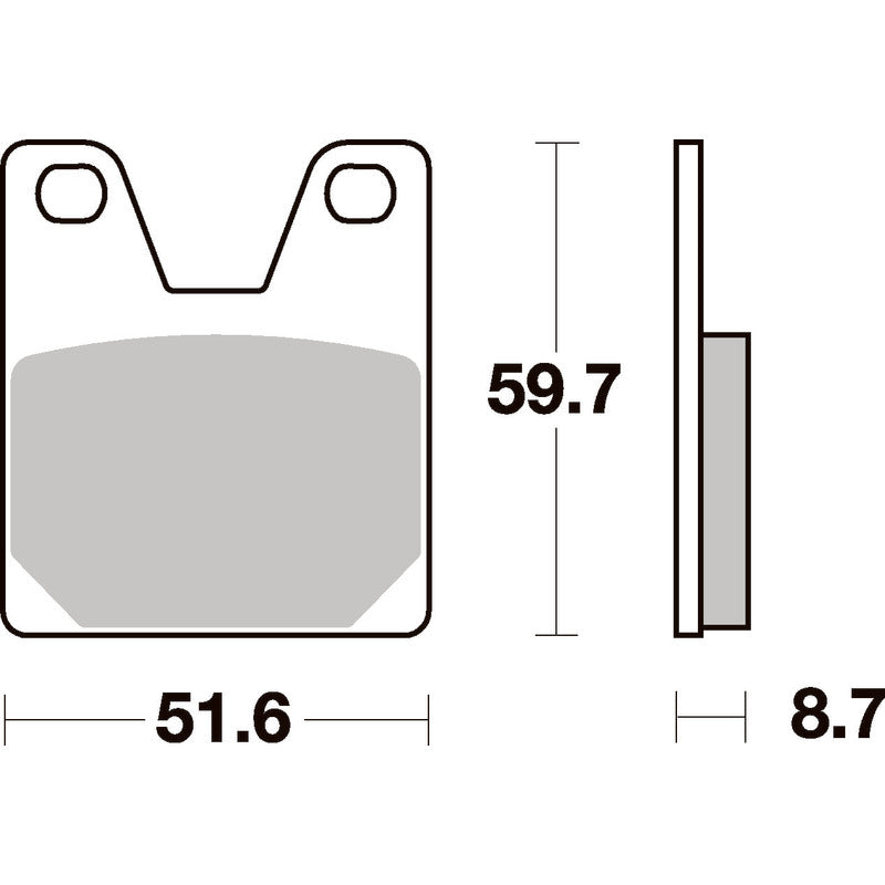 SBS 733LS REAR PADS | SINTER STREET