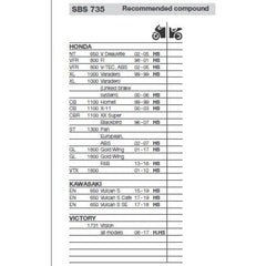 SBS 735SP FRONT PADS | EVO SINTER STREET >> SB735HS