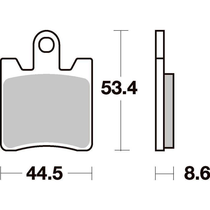 SBS 740SP FRONT PADS | EVO SINTER STREET >> SB740HS