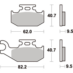 SBS 767SI FRONT/REAR PADS | SINTER OFF ROAD
