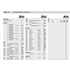 SBS 777SI FRONT/REAR PADS | SINTER OFF ROAD