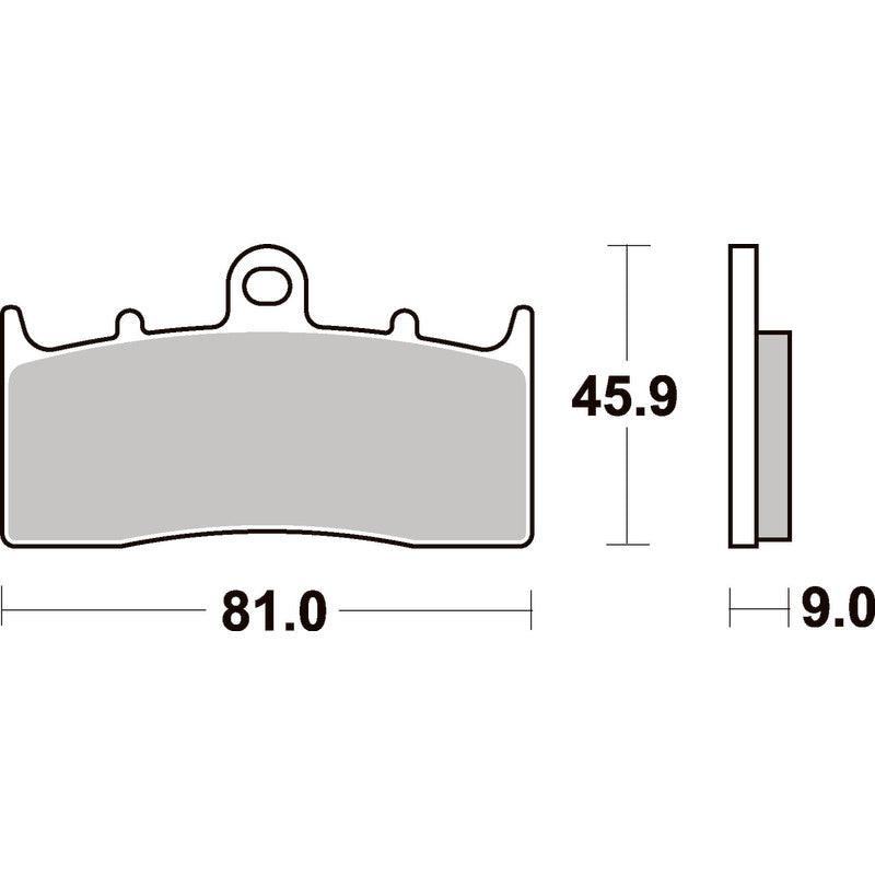 SBS 778SP FRONT PADS | EVO SINTER STREET >> SB778HS