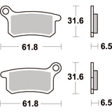 SBS 783RSI FRONT/REAR PADS | SINTER OFF ROAD RACE