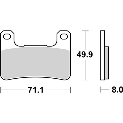 SBS 806HS FRONT PADS | SINTER STREET