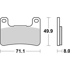 SBS 806HS FRONT PADS | SINTER STREET