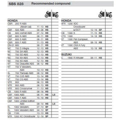 SBS 828SP FRONT PADS | EVO SINTER STREET >> SB828HS