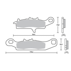 SBS 901RST FRONT PADS | SINTER SPORT / TRACK