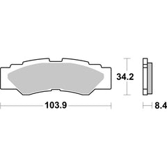SBS 980PSI FRONT/REAR PADS | EVO SINTER ATV