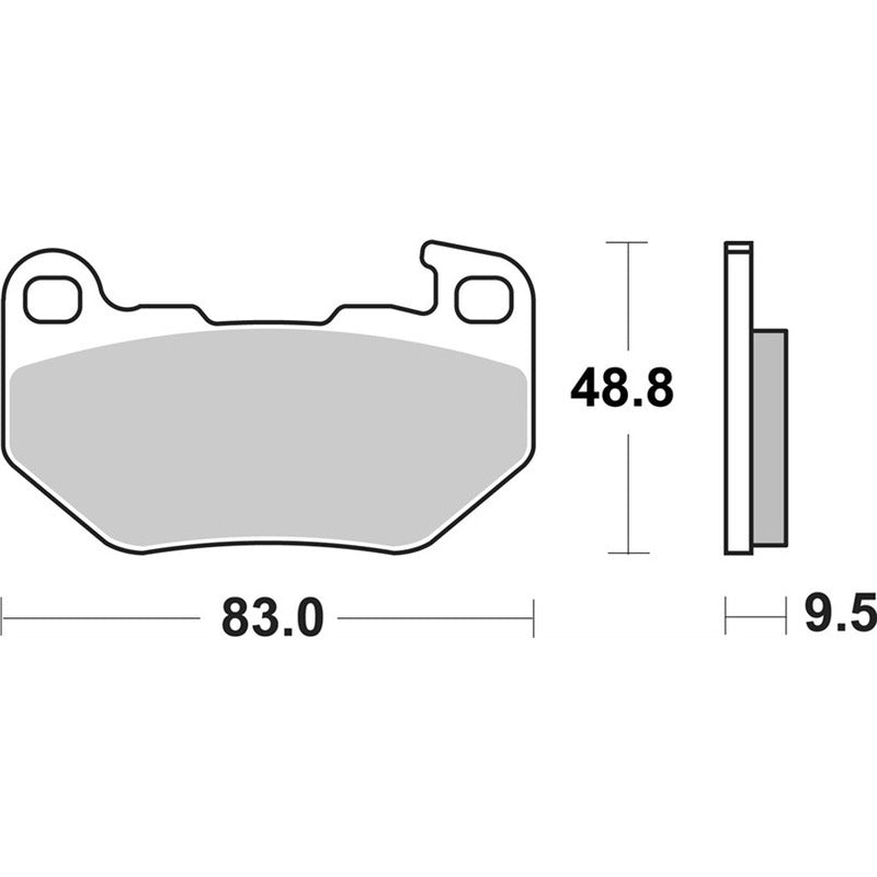SBS 993H.LS REAR PADS | SINTER STREET V-TWIN