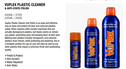 VUPC VUPLEX PLASTIC CLEANER & ANTI-STATIC POLISH GLOSS FINISH