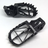 ZETA FOOTPEGS WIDE | RM85/KDX200R/SR'89-94 | 50mm CrMo BLACK