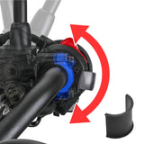 ZETA PERCH MOUNT CLAMP - ROTATING | UNIVERSAL - BRAKE/CLUTCH | BLACK
