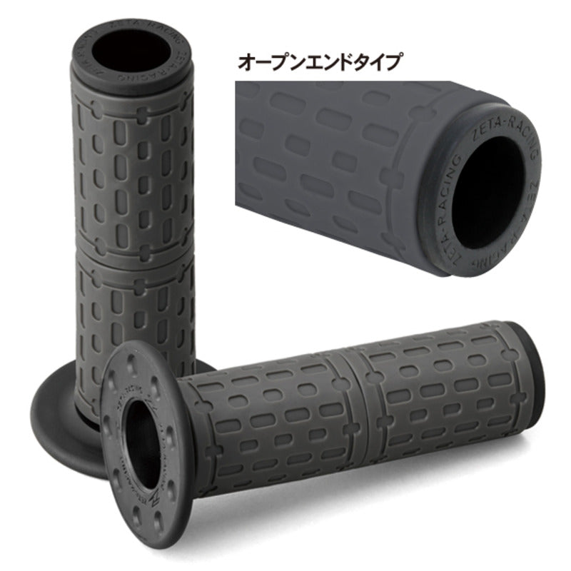 ZETA GRIPS BASE GRIP | RALLY OPEN | BLACK/GREY $#$