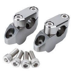 ZETA BAR CLAMP KIT RISE &amp; O'SET | 7/8 MOUNT | 7/8 BAR | OS:20mm / H:26mm | Ti Colour