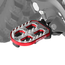 ZETA FOOTPEGS - ADVENTURE ADJUST | CRF250L/RALLY '12-, XL750 TRANSALP, CRF1000L/1100L '18- | 60mm RED