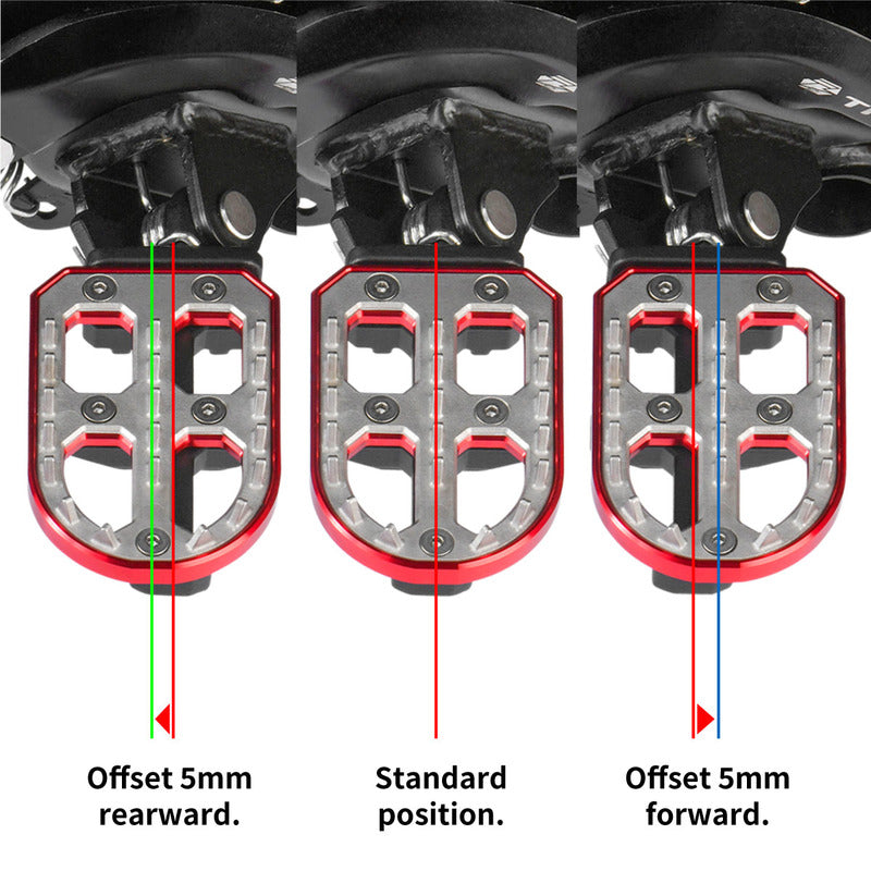 ZETA FOOTPEGS - ADVENTURE ADJUST | V-STROM 250/800/1050 '20- | 60mm BLACK