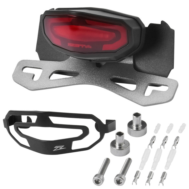 ZETA TAIL LIGHT &amp; PLATE HOLDER LED LINE | CRF450L '19- CRF450RL '21- | RED LENS
