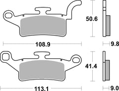 SBS FRICTION - Ceramic Front Scooter Brake Pads (SBS 876) - 208HF-