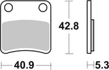 SBS FRICTION - Ceramic Scooter Brake Pads (SBS 879) - 209HF-