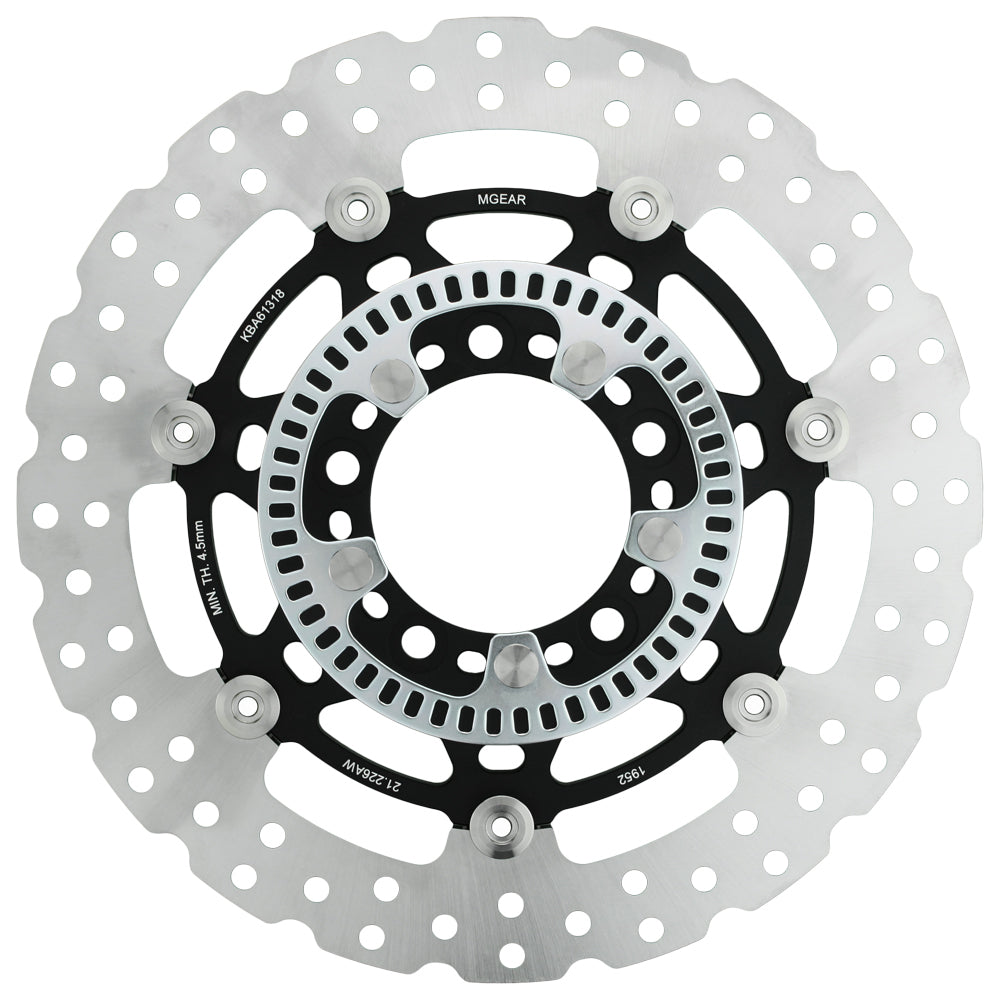 Brake Disc Rotor Front Left including ABS ring - 21-226-AW-BK-ABS