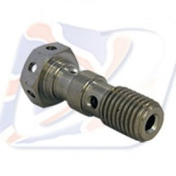 DOUBLE BANJO BOLT, HEX HEAD M10 X 1.25 TITANIUM - 210125T