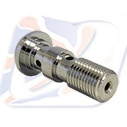 DOUBLE DOMED HEAD BANJO BOLT 3/8 UNF CHROME - 210375DC
